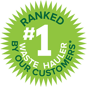 Ranked #1 waste hauler by our customers